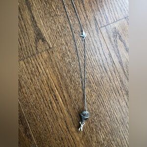 Hot air balloon bear necklace